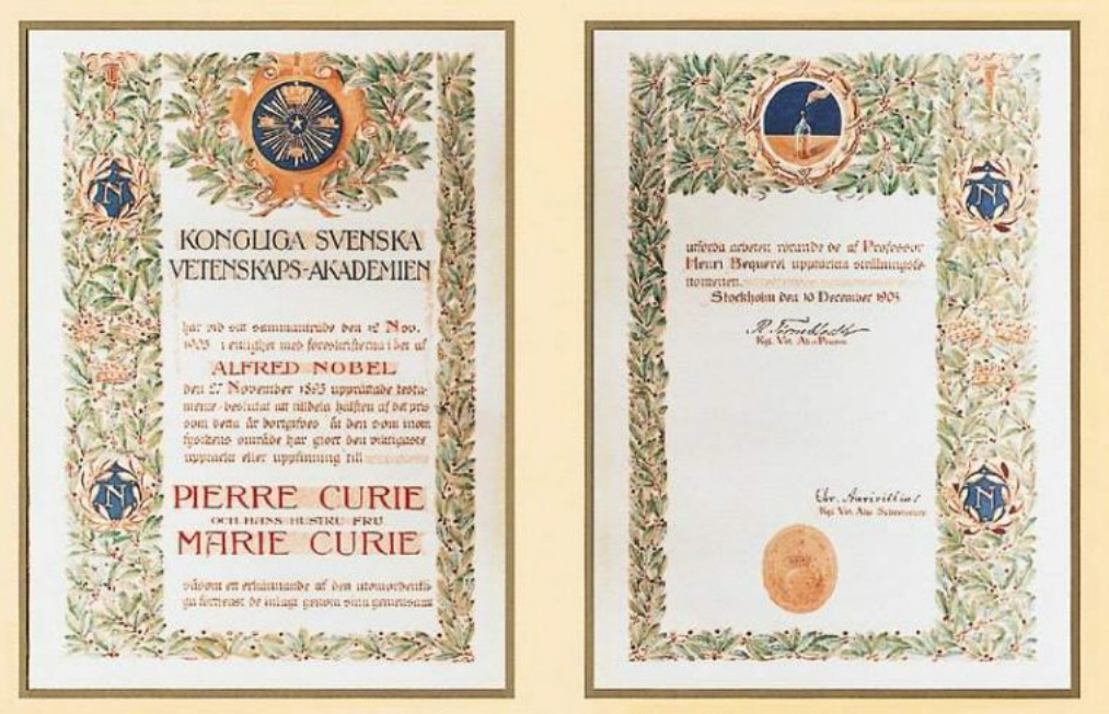 Marie and Pierre Curie's Nobel Prize in Physics 1903
«La Madame» de la Radioactividad